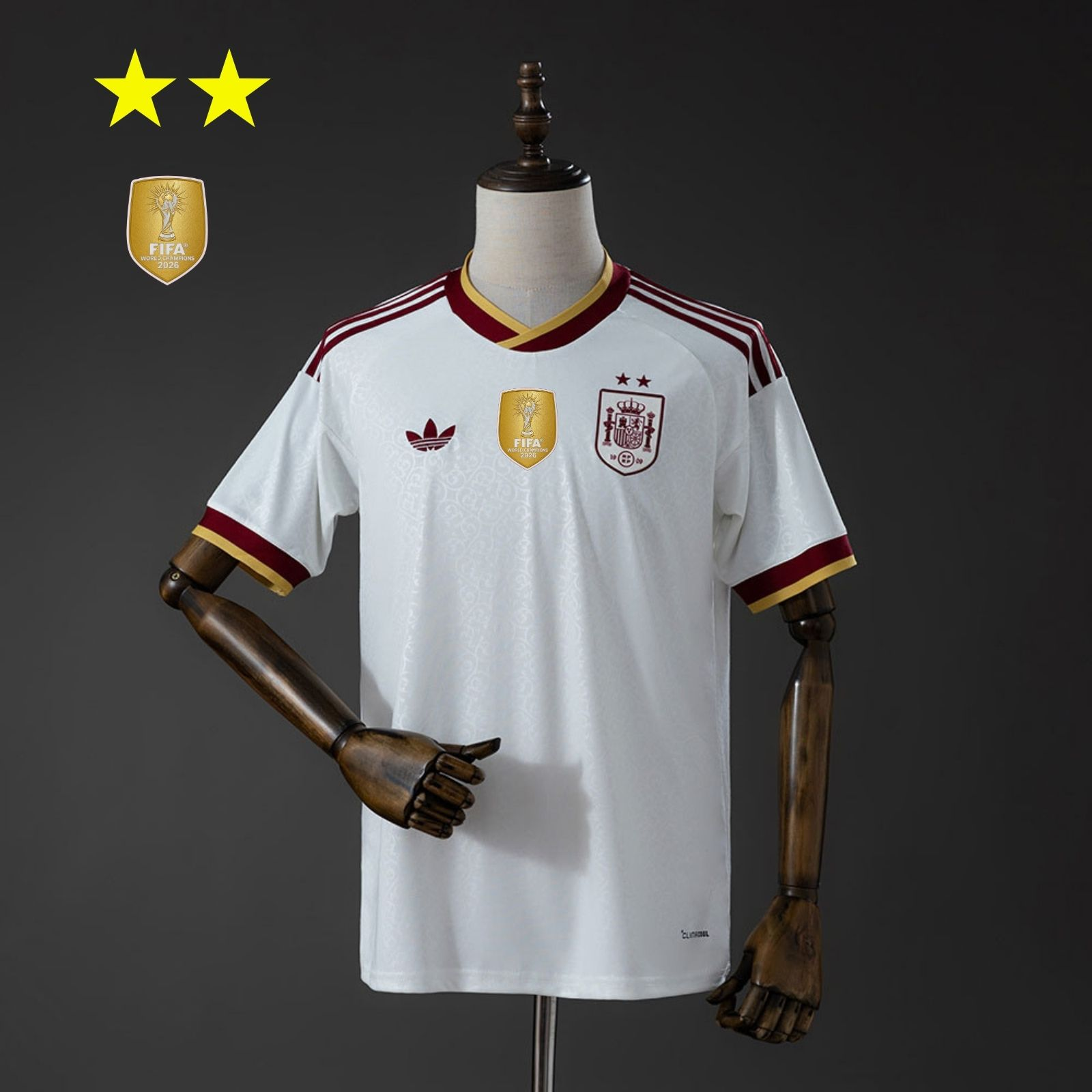 Camisa Espanha 2026 Away Campeã do Mundo — Torcedor