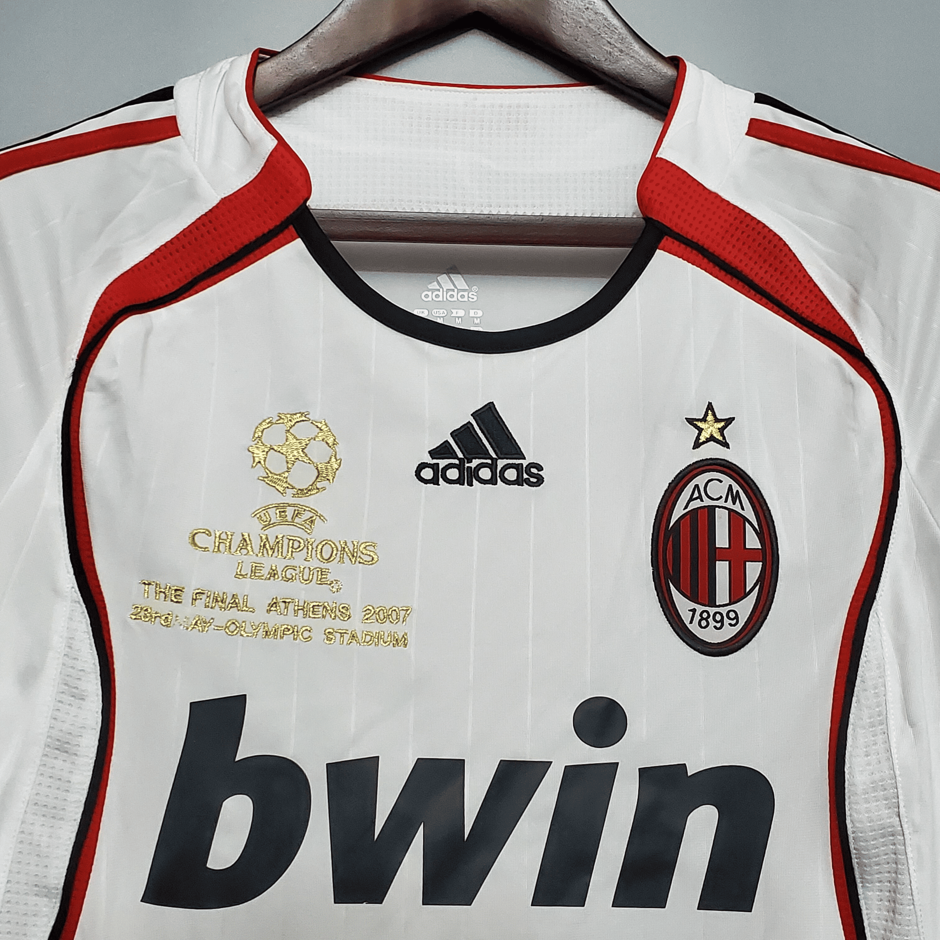 Camisa Milan Manga Longa Retrô 06/07 Away — Torcedor