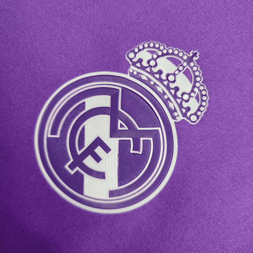 Camisa Real Madrid Manga Longa Retrô 16/17 Home — Torcedor