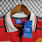 Camisa Manchester United Manga Longa Retrô 98/99 Home — Torcedor