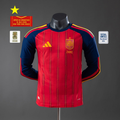 Camisa Espanha Manga Longa 2026 Home Final Copa — Jogador