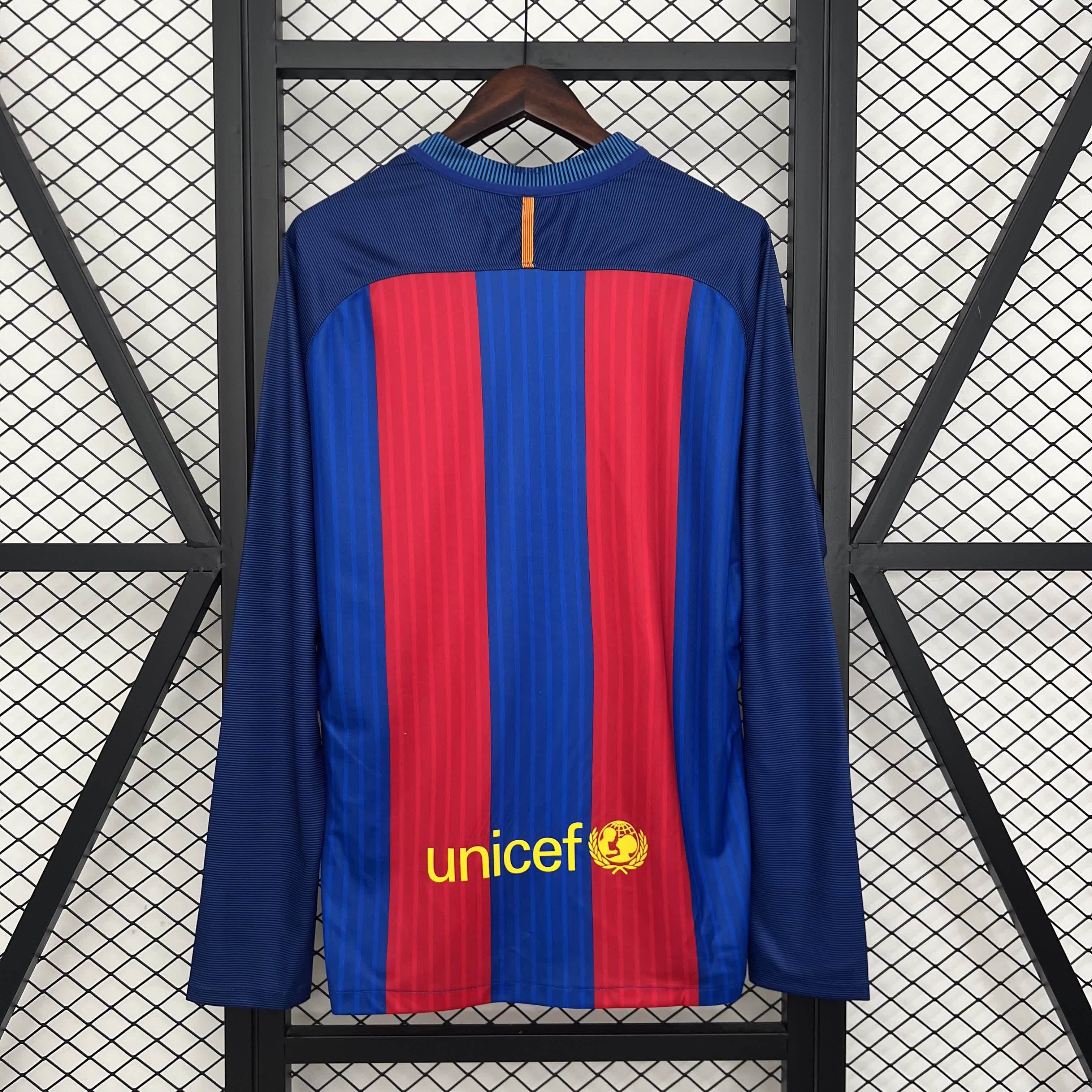 Camisa Barcelona Manga Longa Retrô 16/17 — Torcedor