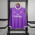 Camisa Real Madrid Manga Longa Retrô 16/17 Home — Torcedor