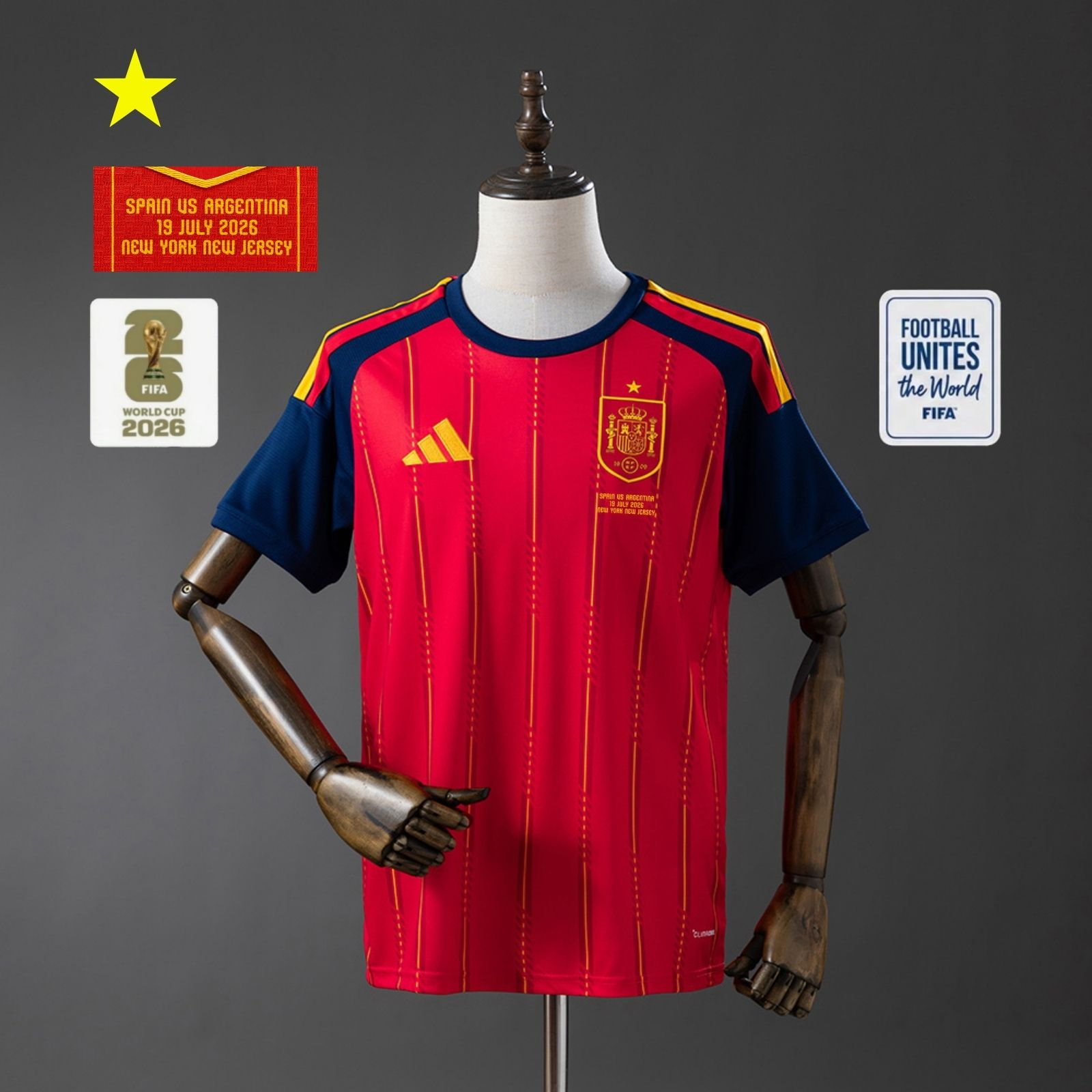 Camisa Espanha 2026 Home Final Copa — Torcedor