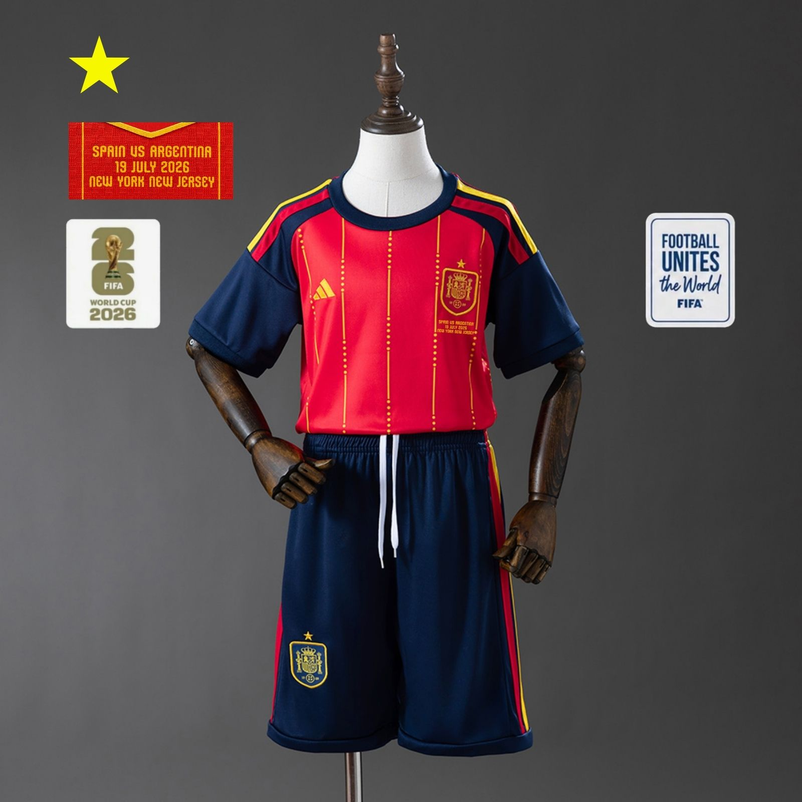 Kit Kids Espanha 2026 Home Final Copa — Torcedor