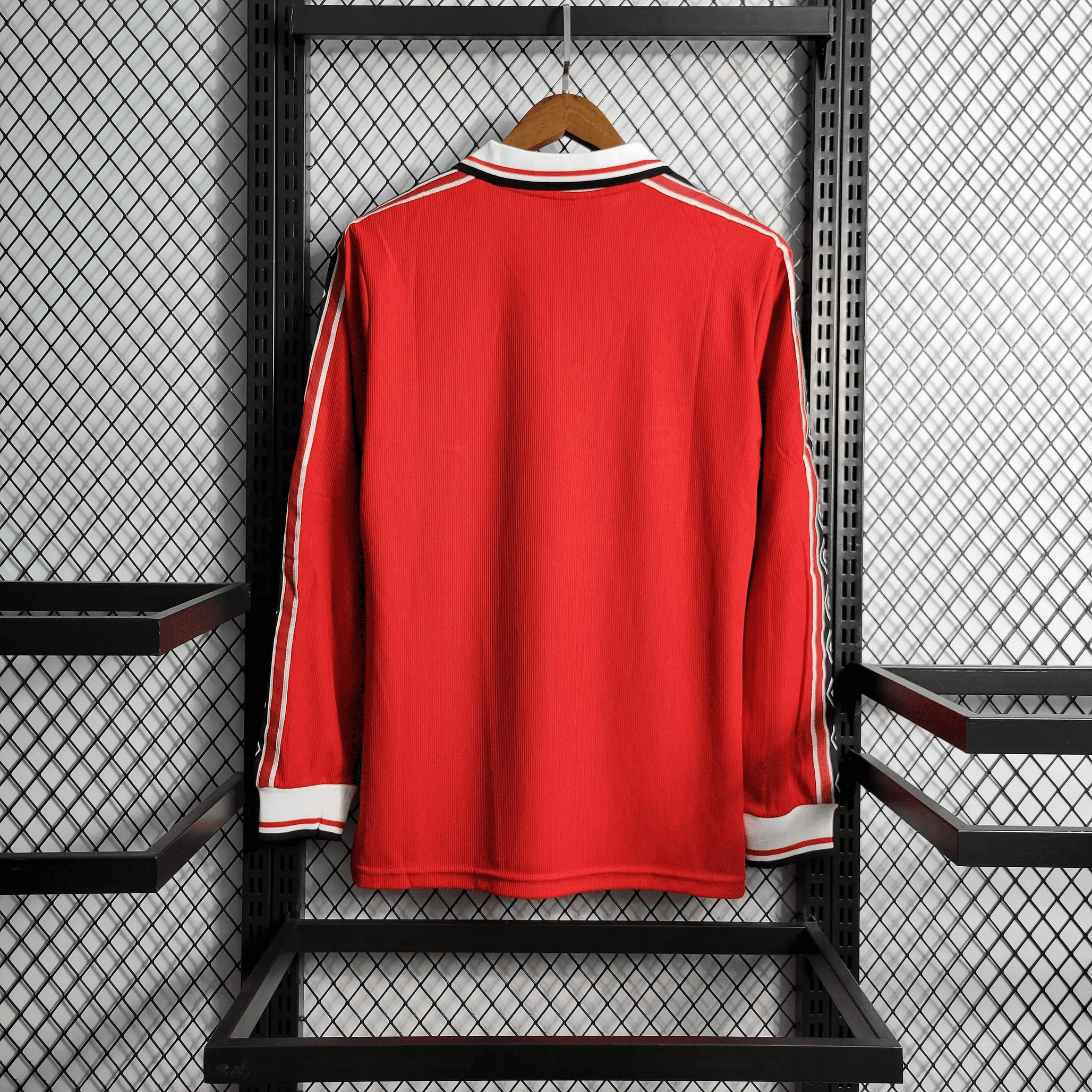 Camisa Manchester United Manga Longa Retrô 98/99 Home — Torcedor