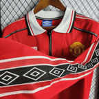 Camisa Manchester United Manga Longa Retrô 98/99 Home — Torcedor