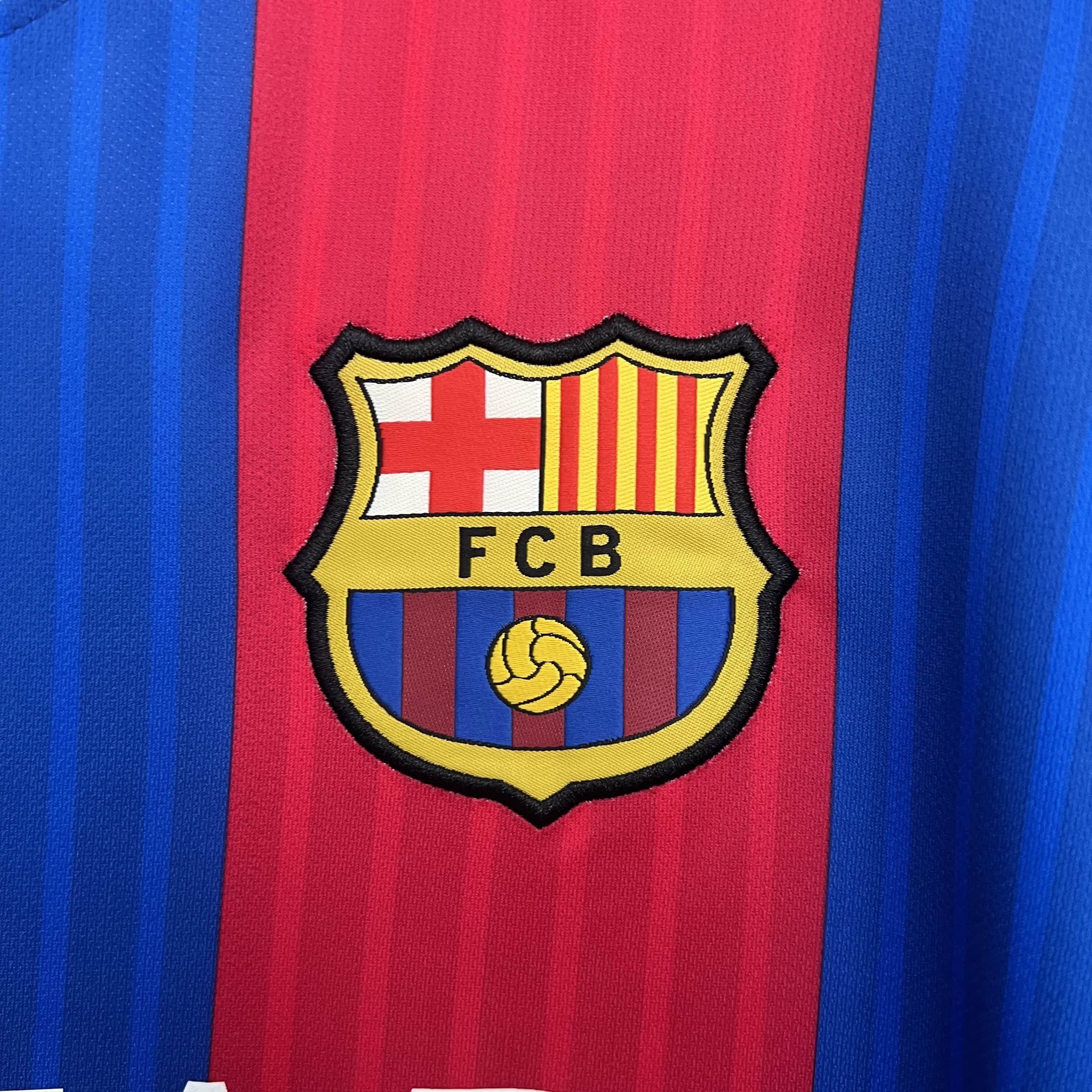 Camisa Barcelona Manga Longa Retrô 16/17 — Torcedor