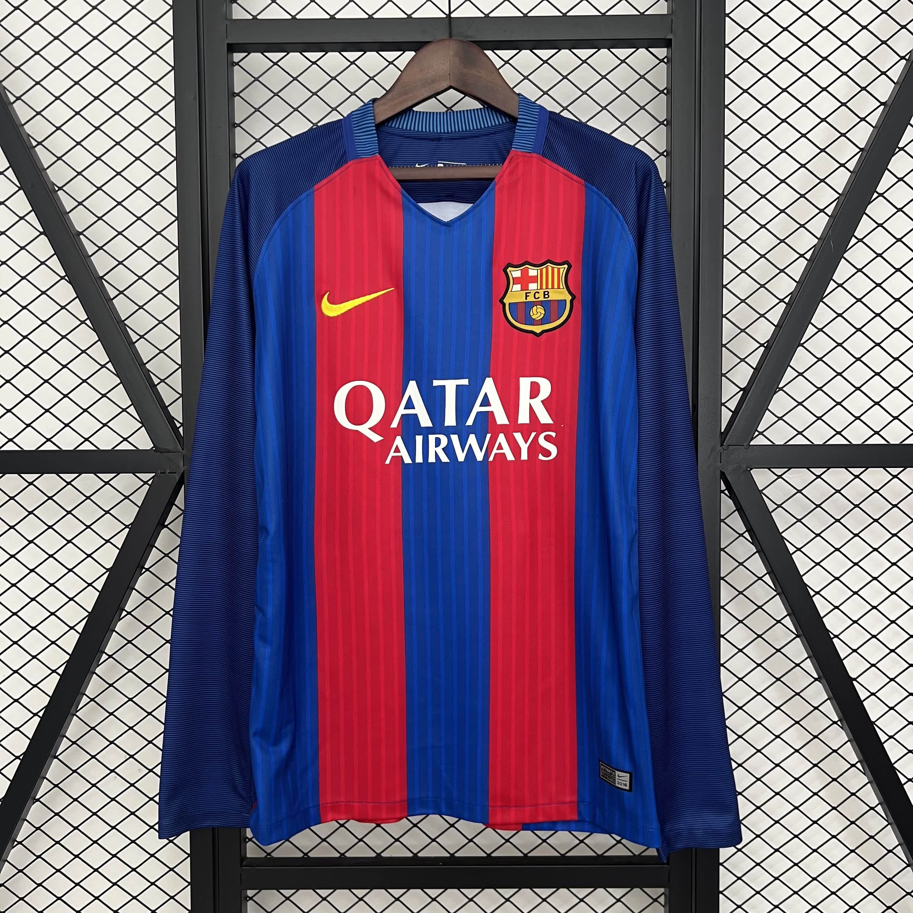 Camisa Barcelona Manga Longa Retrô 16/17 — Torcedor