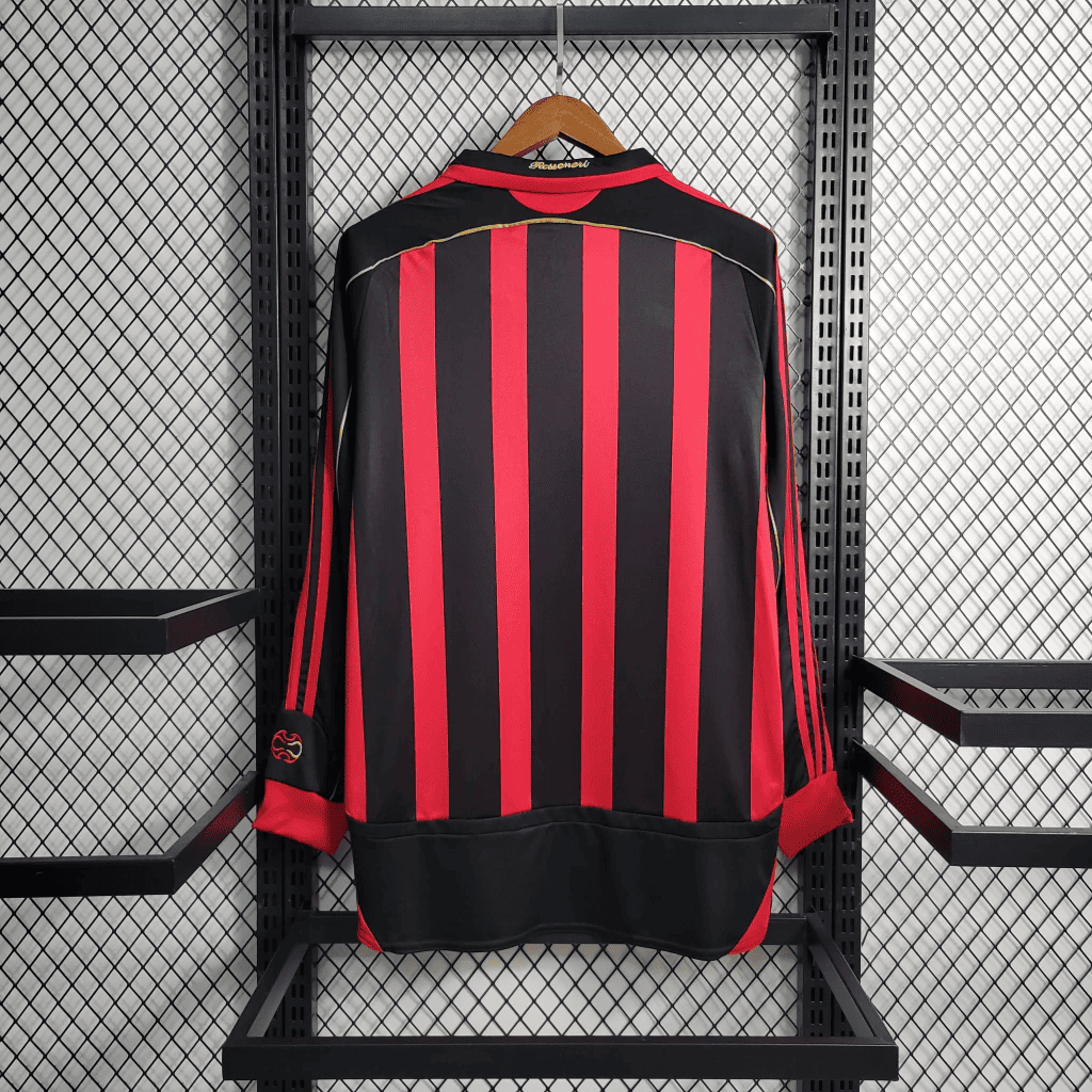 Camisa Milan Manga Longa Retrô 06/07 Home — Torcedor
