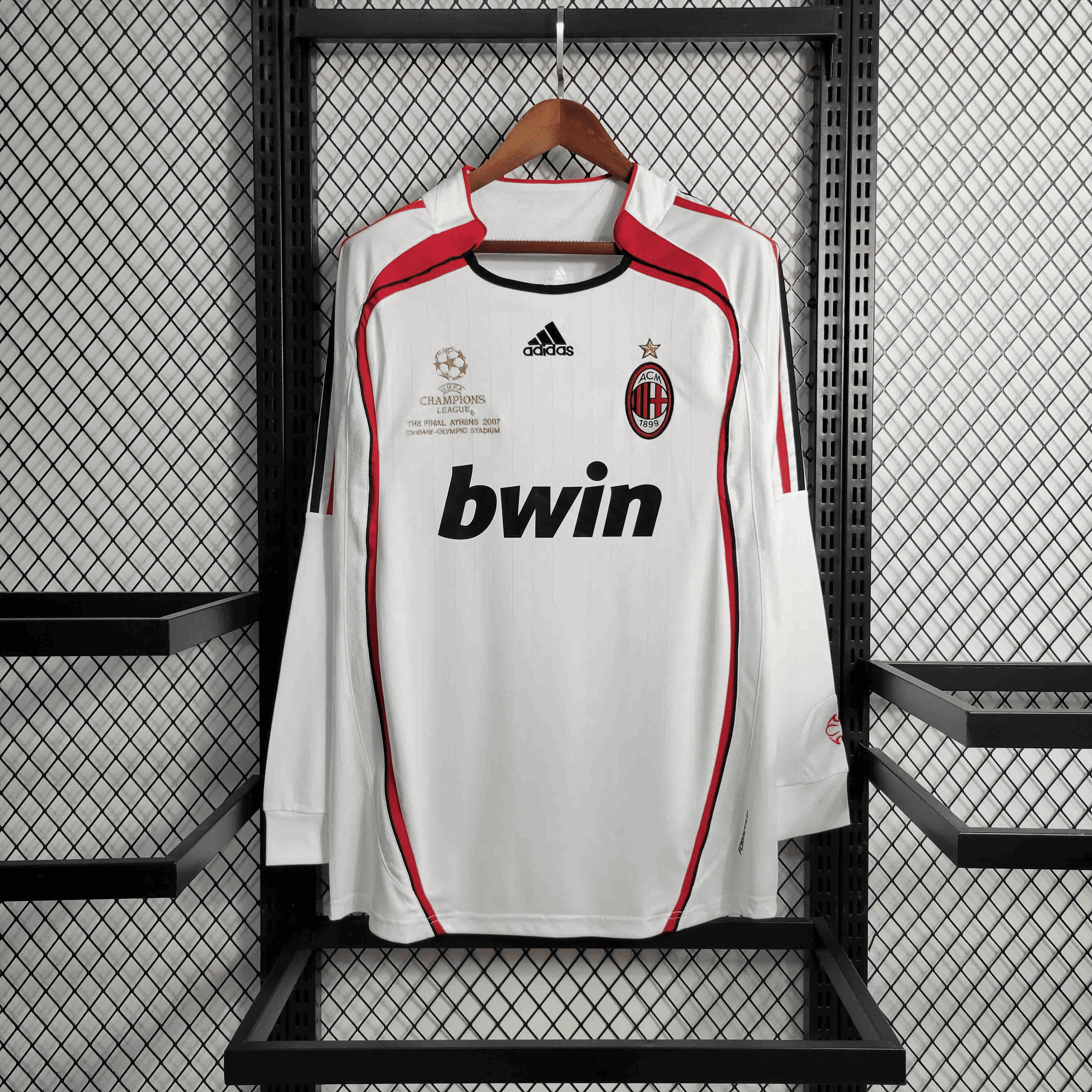 Camisa Milan Manga Longa Retrô 06/07 Away — Torcedor