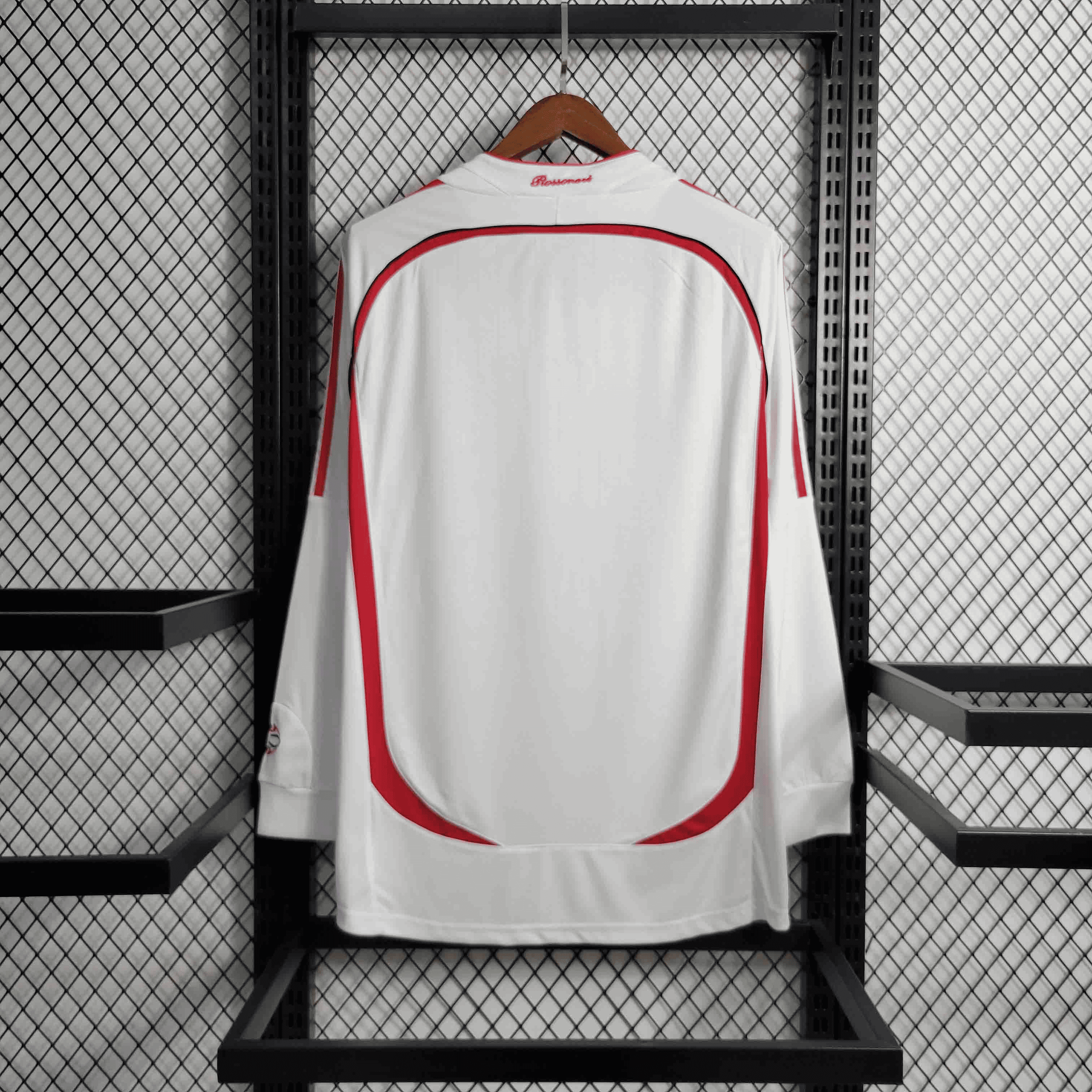 Camisa Milan Manga Longa Retrô 06/07 Away — Torcedor